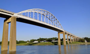 St Georges Bridge (Route 13) going over canal