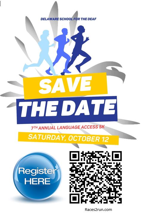 DSD Save the Date poster with QR code to register